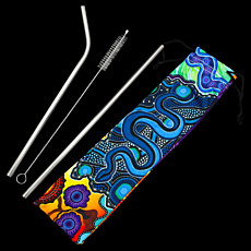 NAIDOC Re-Usable Straw Set 2