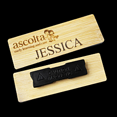 Wooden Name Badges