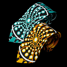 Neck Tie & Pocket Square "Healing Journey"