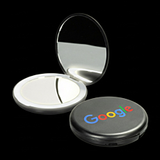 Compact Mirror with LED Light