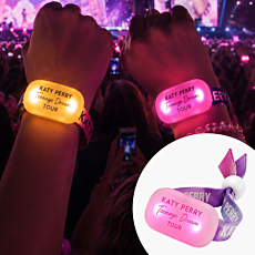 Light Up LED Programmable Fabric Wristbands