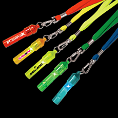 LED Flashing Whistle Keychain