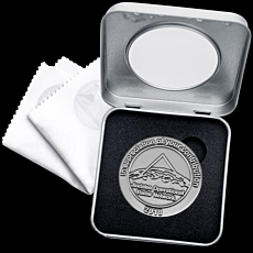 Windowed Tin Medal Case