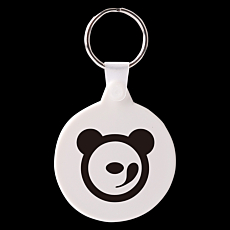 Round Plastic Keyring