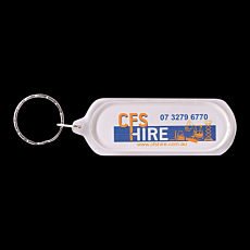 Oblong Acrylic Keyring