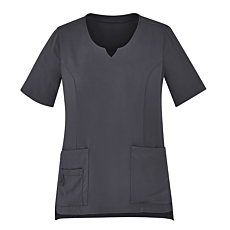 Womens Avery Tailored Fit Round Neck Scrub Top