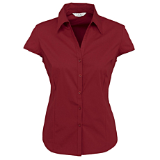 Ladies Metro Cap Sleeve Shirt
