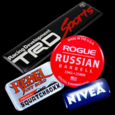 Custom Dome 3d Stickers
