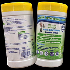 Anti-Bacterial Wipes Canister