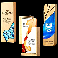 Custom Wood & Acrylic Combination Trophies
