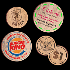 Custom Wooden Tokens
