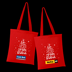 Christmas Red Minnesota Canvas Tote Bag
