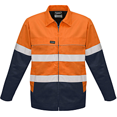 Mens Hi Vis Cotton Drill Jacket