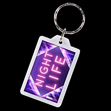 Lens Key Ring Rectangle 