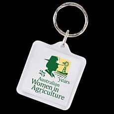 Lens Key Ring Square 