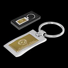 Wave Metal Key Ring