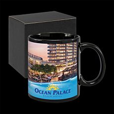 300ml Black Hawk Ceramic Coffee Mug