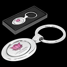 Oval Metal Key Ring