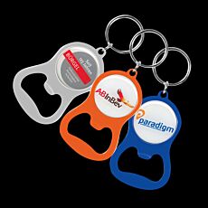 Chevron Bottle Opener Key Ring
