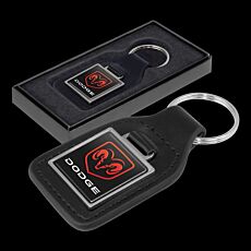 Baron Square Leather Key Ring