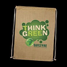 Jute Drawstring Backpack