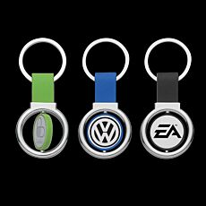 Circular Metal Spinner Keyring
