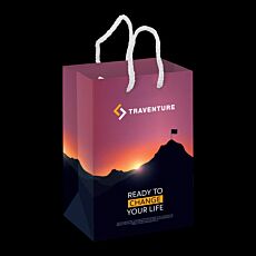 Full Colour Small Laminated Paper Carry Bag 
