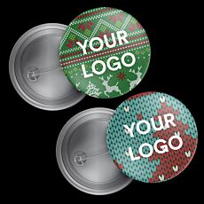 Ugly Sweater Button Badges