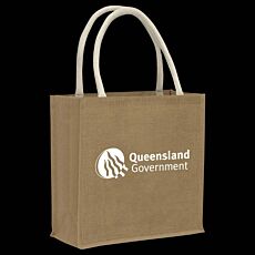 Monza Starch Jute Tote Bag
