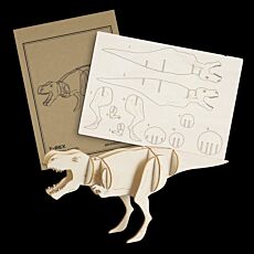 Laser Cut Tyrannosaurus Rex Wooden Model