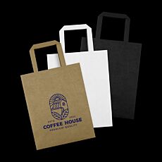 Medium Flat Handle Paper Bag Portrait