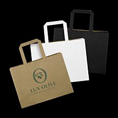 Medium Flat Handle Paper Bag Landscape