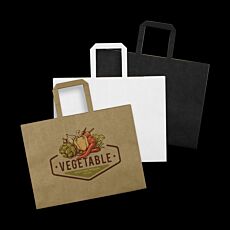 Large Flat Handle Paper Bag Landscape
