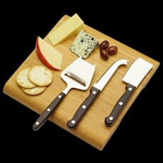 Bamboo Cheese Board Set