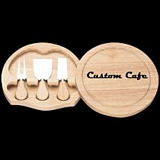 Wooden Cheese Board Set