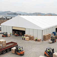 15m x 50m Temp Warehouse