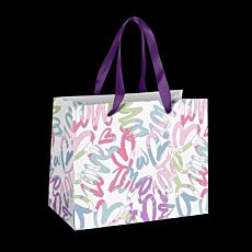 Medium Ribbon Handle Paper Bag - Full Colour