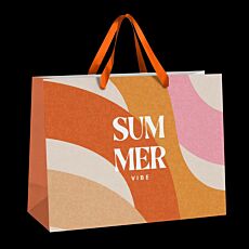 Extra Large Ribbon Handle Paper Bag - Full Colour
