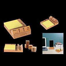 Bamboo Calendar And Memo Pad