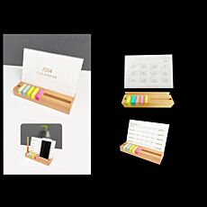 Bamboo Calendar And Memo Holder
