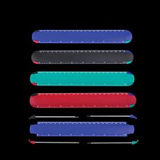 Ruler with 4pcs Ball Pen