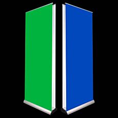 Chromakey Green/Blue Retractable Banner Stands