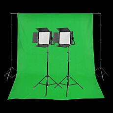 2-Head 2000W Bi-Colour LED Video Light Kit
