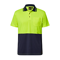 Hi Vis Two Tone Short Sleeve Micromesh Polo