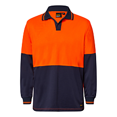 Hi Vis Long Sleeve Food Industry Micromesh Polo