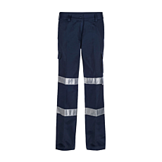 Ladies Reflective Mid Weight Cargo Cotton Drill Trouser