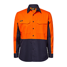 Hi Vis Long Sleeve Vented Rip Stop Shirt