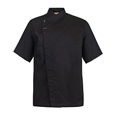 Short Sleeve Chefs Tunic With Concealed Front