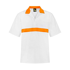 Food Industry Short Sleeve Jac Shirt w/ Chestband.