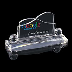 Crystal Desk Plaque